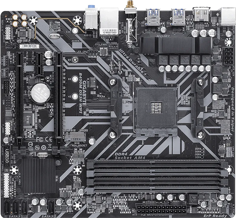 Gigabyte B450M DS3H WIFI Renewed