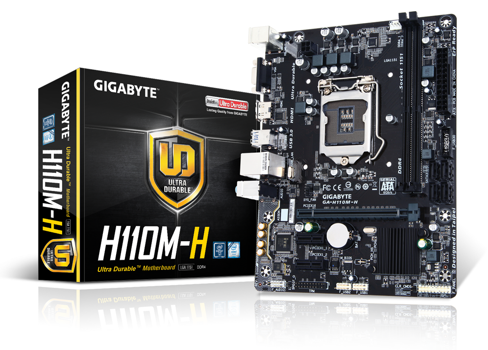 Gigabyte GA-H110M-H DDR4 M-ATX Motherboard INTEL