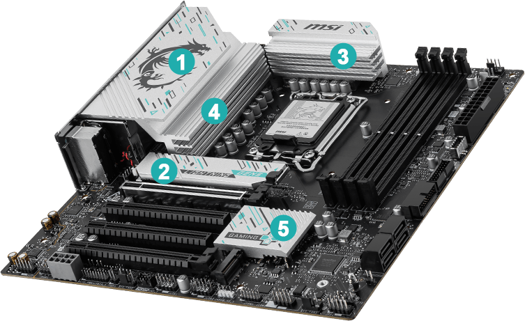MSI B860M Gaming Plus WiFi LGA 1851 DDR5 mATX Gaming Motherboard INTEL