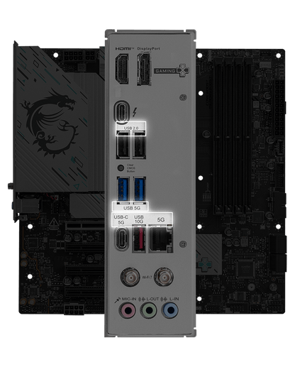 MSI B860M Gaming Plus WiFi LGA 1851 DDR5 mATX Gaming Motherboard INTEL
