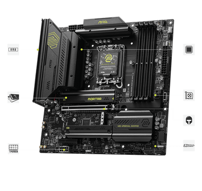 MSI MAG B860M MORTAR WIFI LGA 1851 mATX Motherboard INTEL