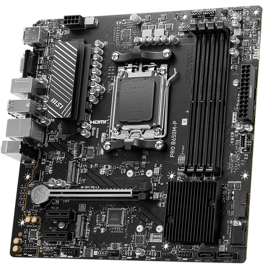 MSI PRO B650M-P DDR5 M-ATX Motherboard – AM5 Socket AMD