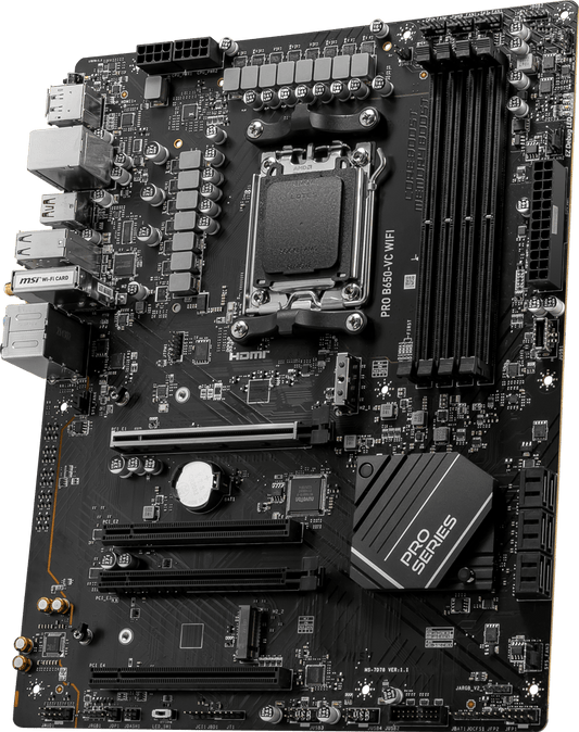 MSI PRO B650-VC WIFI II DDR5 ATX Motherboard – AM5, Wi-Fi 6E, USB-C AMD