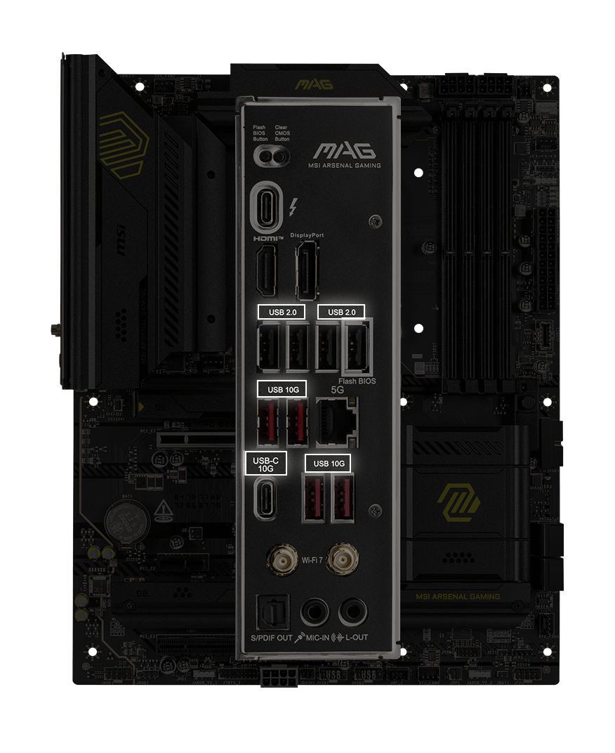 MSI MAG B860 Tomahawk Wifi Intel LGA 1851 ATX Motherboard INTEL
