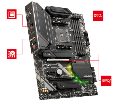 MSI MAG B550 TOMAHAWK MAX WIFI DDR4 ATX Motherboard – AM4 Socket AMD