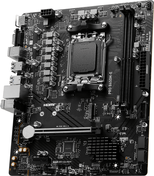 MSI PRO B650M-E DDR5 M-ATX Motherboard – AM5 Socket AMD