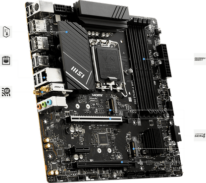 MSI Pro B760M-A WIFI DDR5 Motherboard INTEL