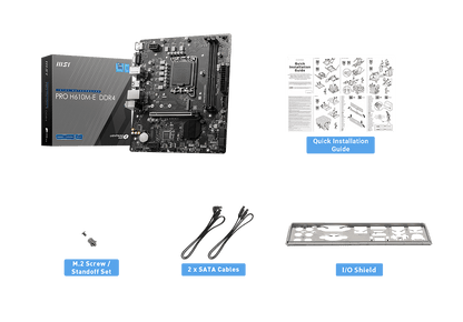 MSI Pro H610M-S DDR4 Motherboard INTEL