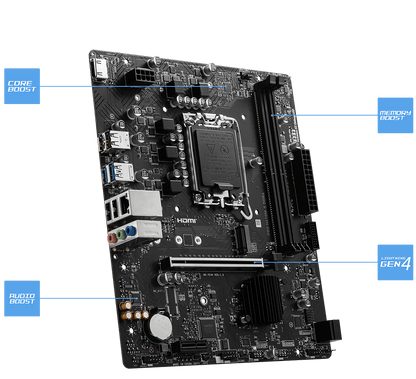 MSI Pro H610M-S DDR4 Motherboard INTEL