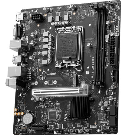 MSI Pro B760M-E DDR4 Intel Motherboard Supports Intel 12th , 13th & 14th Gen Processors