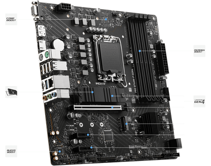 MSI Pro B760M-P DDR4 M-ATX Motherboard INTEL